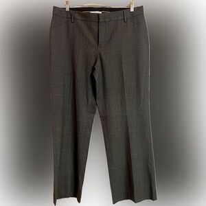 GAP Women’s 12 Long Perfect Trouser Grey Plaid Stretch Work Pants